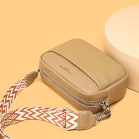 Bolso cruzado de piel auténtica para mujer, bandolera de diseñador de lujo, Color sólido, 100%, 2023 - details 7