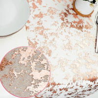 Mantel De Sequinias Metálicas Doradas Para Navidad Y Cumpleaños Decoración De Fiesta Y Boda Malla Fina De Seda Para Arreglo De Mesa Familiar - details 3