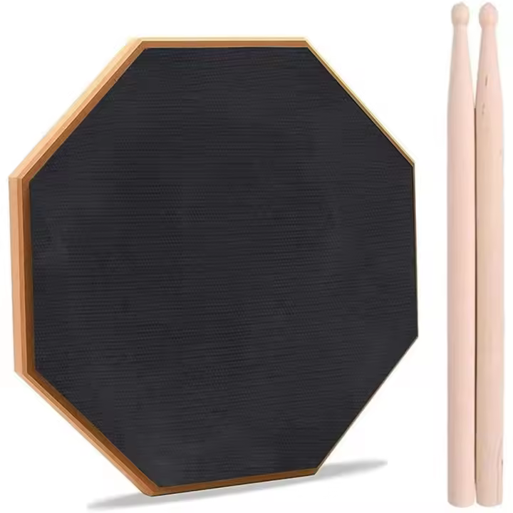 Rockstar Music - Almohadilla de Tambor de Práctica LDP-8 BK 20cm - Negra - 1