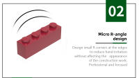 Bloques De Construcción Básicos Wange 67PCS Compatible Con Bloques De Crea Tu Propio Juguete Para Niños Caja De Almacenamiento Regalo Material ABS Tamaño Pequeño - details 3