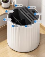 Organizador De Cocina Multifuncional Para Cuchillos Y Cucharas Almacenamiento De Cuchara Y Cuchillo Soporte De Drenaje De Plástico Para Uso Doméstico - details 4