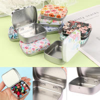 Caja De Almacenamiento Portátil Mini De Metal Con Tapa Y Bisagra Estuche Rectangular Para Caramelos Y Píldoras Organizador Para El Hogar - details 0