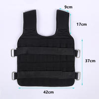 Chaleco De Entrenamiento Con Peso Ajustable 20KG Para Resistencia Y Endurecimiento Ideal Para Correr Y Ejercicios De Cintura Y Abdomen Sin Placa De Acero Incluida - details 6