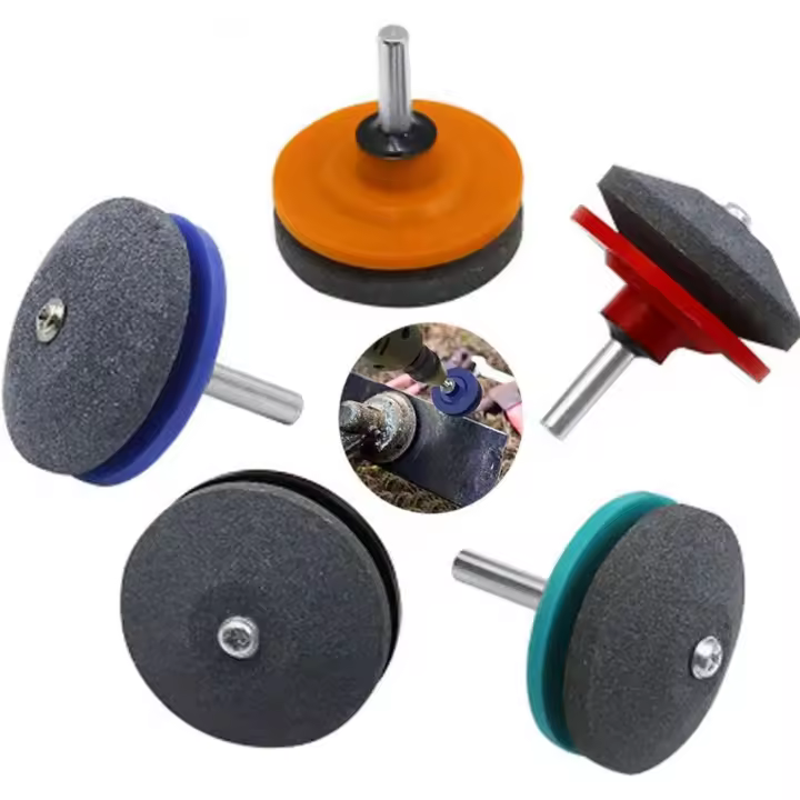 5pcs Lawn Mower Blade Sharpener Abrasive Garden Tool Sharpener Garden Tool Sharpener for Electric Drills Wxxbd - 1