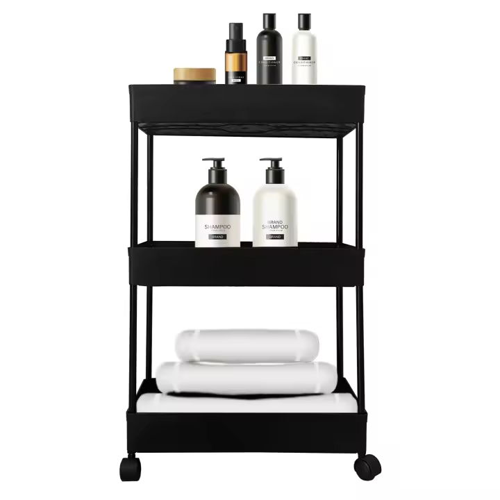 Carrito de Almacenamiento Slim Nyana Home 3 Alturas 62x39x12 cm - Organizador Cocina Baño Almacenamiento Hogar - 1