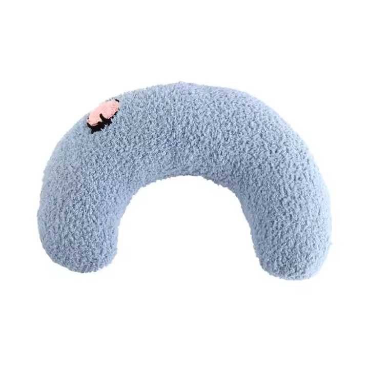 Almohada De Descanso Para Mascotas Forma De Media Luna Protección Del Cuello Para Gatos Almohada U-Shaped Para Sueño Profundo - 1