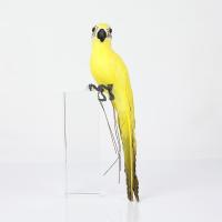 Decoración Creativa Y Artesanal De Papagayo Animal Para Jardín Miniatura Pajaro De Tela Con Plumas Para Adorno Del Césped Tamaño 25/35cm - details 20