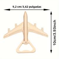 5pcs/lot Abrebotellas De Metal En Forma De Avión Creativo Y Retro Para Regalos De Boda Favoritos Para Invitados - details 1