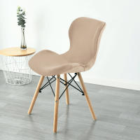 Cubierta De Silla Curva De Mariposa 1Pc Funda De Velours Para Banqueta De Comedor Estilo Europeo Lavable Y Elástica - details 1