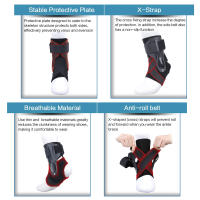 1Pcs Soporte De Tobillo Para Esguince De Tobillo Con Estabilizadores Lateral Para Hombres Y Mujeres Esplint De Tobillo Stabilizador De Voleibol - details 2
