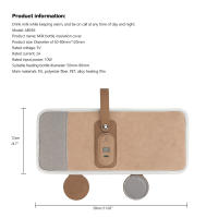 Bolsa Calentadora De Botella Para Bebé USB Powered Portátil Para Viaje Con Termostato Aislada Para Calentar Leche Para Coche - details 10