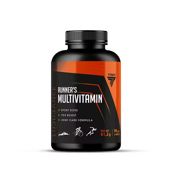 Multivitamínico para Runners Endurance  90 Cápsulas  Producción de Colágeno  Mantenimiento de Huesos  TREC NUTRITION - 1
