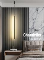 Lámpara Colgante LED Moderna Minimalista En Aluminio Negro Para Decoración De Comedor Y Dormitorio Iluminación Pendente Con Bombillas Incluidas - details 0