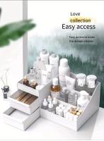 Mesa De Maquillaje Con Gran Capacidad De Escritorio Y Almacenamiento En Cajones Para El Versátil Almacenamiento De Productos De Cuidado De La Piel Y Cosméticos - details 2