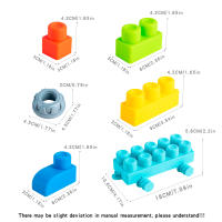 Juguete De Asamblea Para Niños Y Niñas Con Partículas Grandes De Goma Suave Bloques De Puzzle Para Cerebro Juguete Educativo Para Niños De 1 Año - details 2
