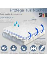 BLOOM STORE-Protector Colchón Impermeable, Cubre Colchón Hipoalergénico,Tencel Funda de Colchon Transpirable y Antiácaros, Blanco - details 0