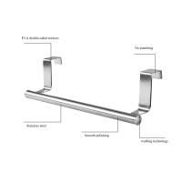 Rack De Toallas Sobre Puerta En Acero Inoxidable Soporte Colgante Para Baño Y Cocina Armario Organizador De Toallas Y Paños - details 8