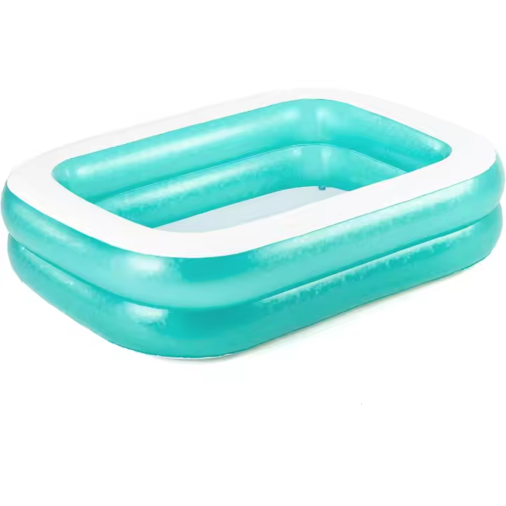 Bestway 54005 Piscina Familiar Hinchable Rectangular, Color Verde, 201 x 150 x 51 cm - 1