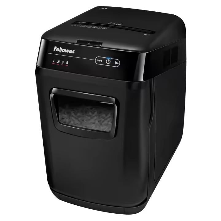 Fellowes AutoMax 130C, Cross shredding, 23 cm, 4 x 51, 3350 mm/min, Negro, 344,5 x 515,9 x 539,8 mm - 1