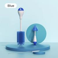 Set De Limpieza Para Bebé 3 En 1 Con Escobilla De Silicona Giratoria De 360 Grados Botella Almohadilla Cuchara Y Pajita Para Lactantes - details 12
