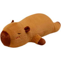 Muñeco De Peluche Kawaii Capybara Suave Almohada Sofá Para Descanso Y Sueño Juguete De Animal De Peluche Para Escuela Y Navidad - details 1