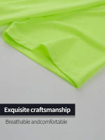 Pack De 7 Camisetas De Hombre En Verde Fluorescente Ultraligero Secado Rápido Transpirable Para Fitness Gimnasio Y Correr - details 4