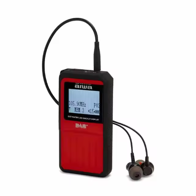 Radio digital de bosillo aiwa RD-20DAB/RD DAB+ rojo AIWA  Radios Portátiles AIWA 8435256897760 - 1