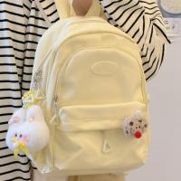 Mochila Grande Para Mujer Impermeable Ligera De Nylon Sólido Sin Colgantes Mochila Estudiantil Con Cierre De Cremallera - details 3
