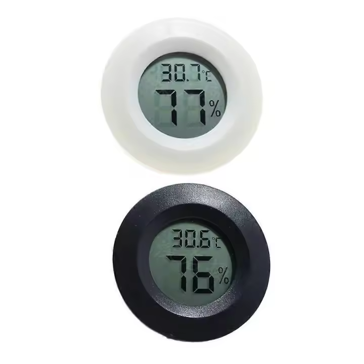 2 pack Mini Hygrometer Thermometer Meter Digital Lcd Monitor For Greenhouse Babyroom Reptile Incuba - 1