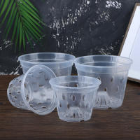Maceta De Flor Transparente Con Agujeros Para Jardín Y Orquideas Accesorios De Maceta De Plástico Moderno Con Drenaje - details 18