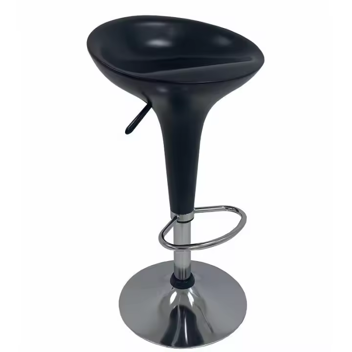 Taburete AUSTIN ( M ), cromado, abs negro mate - 1