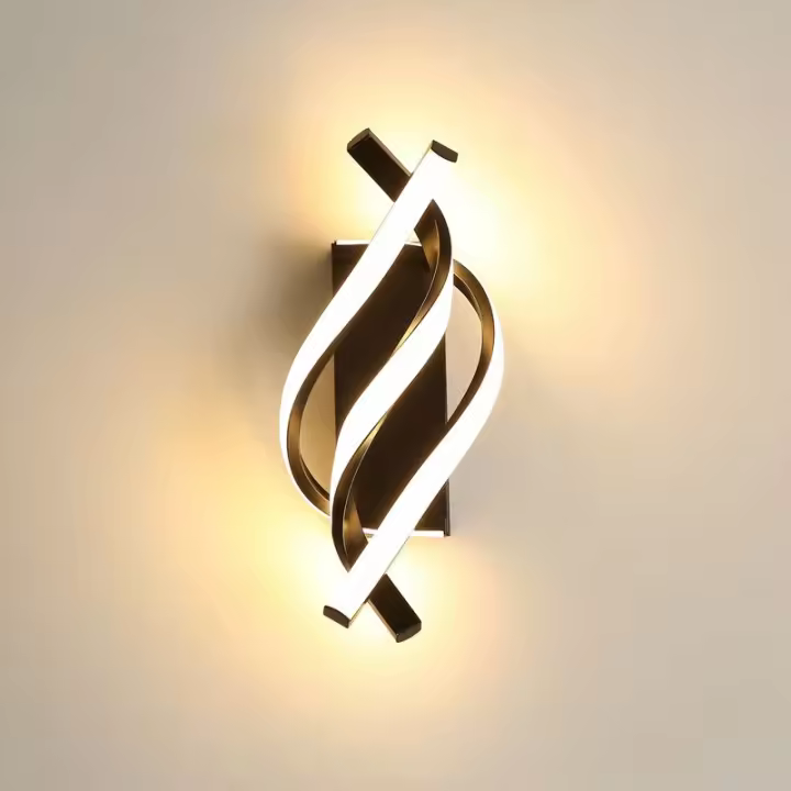 Lámpara de Pared LED Luz de Pared Curva Diseño Interior Iluminación Moderna Luz Blanca Cálida 3000 K 16 W 1620 LM - 1
