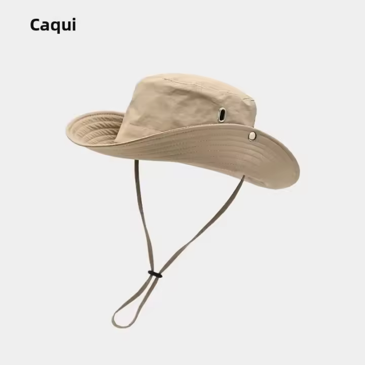 Sombrero De Sol Unisex Impermeable Y Transpirable Con Ala De Cuello Para Camping Senderismo Pesca Estilo Casual Para Todas Las Estaciones - 1