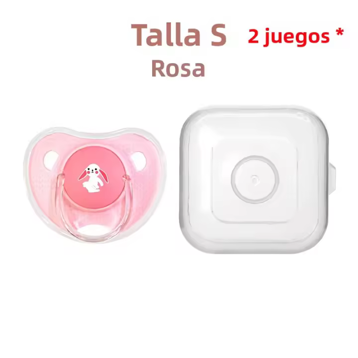 Chupete De Silicona Para Bebés Con Patrón De Dibujo Animado Forma De Dedo Adecuado Para Recién Nacidos Y Niños Recién Nacidos - 1