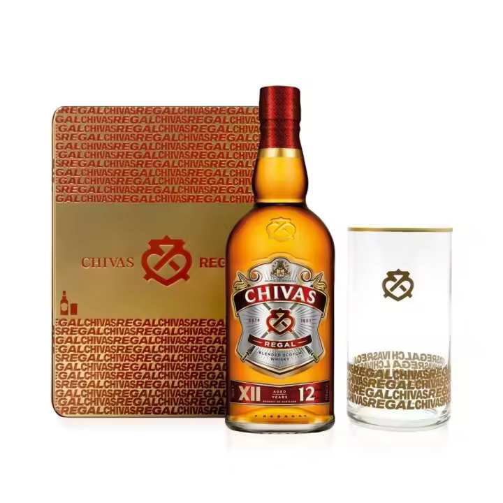 Estuche Chivas Regal 12 Años + Vaso de regalo - 1