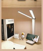 Lámpara De Escritorio LED Táctil Recargable USB Con 3 Niveles De Iluminación Protección Ocular Plegable Para Dormitorio Luz Nocturna Para Mesa - details 14