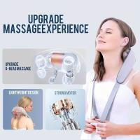 Chalé De Masaje Cuello Y Hombros Con Calentamiento Y Cabeza De Masaje 6D Relajación Muscular Ajustable Masajeador Portátil Para El Cuerpo - details 6