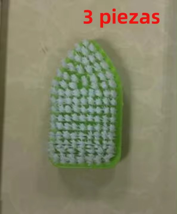Cepillo Multifuncional De Limpieza Para Baño Y Cocina Con Pincel De Esponja Y Telescopio Triangular Herramienta De Limpieza Ecológica De Nylon - 1