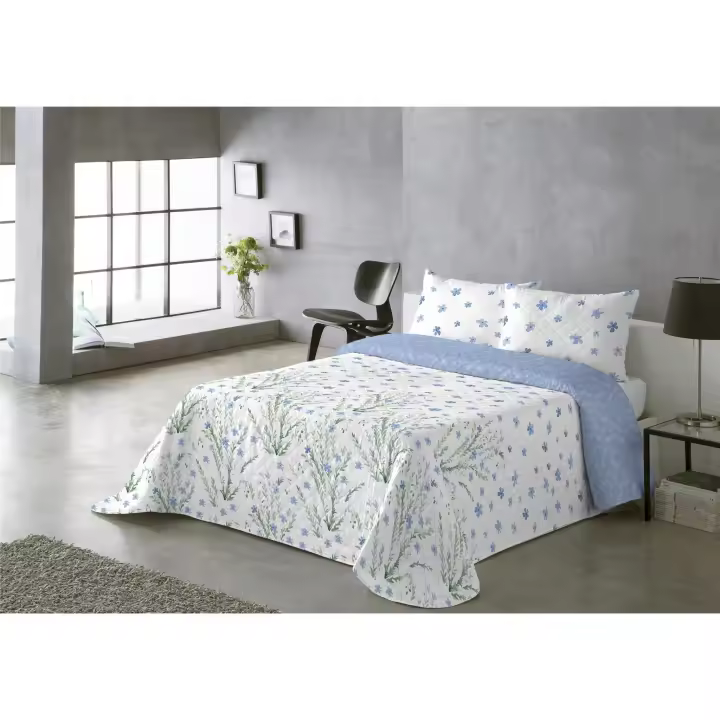 Colcha Bouti Reversible Modelo VALERIA –Colcha Ligera de Verano, Ropa de Cama Decorativa para Dormitorio – Disponible en Varias Medidas - 1