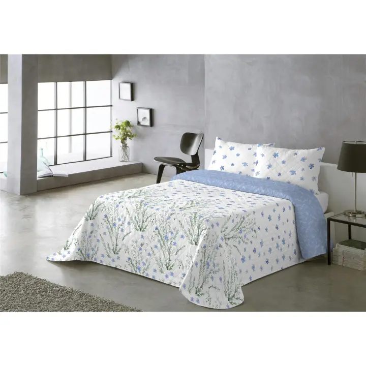 Colcha Bouti Reversible Modelo VALERIA –Colcha Ligera de Verano, Ropa de Cama Decorativa para Dormitorio – Disponible en Varias Medidas - 1