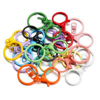 5Pcs/Set Anillos De Metal Colorido Con Cierre De Langosta Para Fabricación De Joyas Llaveros DIY Suministros Accesorios 68mm - details 2