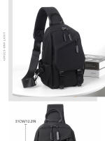 Bolsa De Pecho Casual Impermeable De Negocios Oxford Unisex Gran Capacidad Estilo Casual Decoración Sin Nada Cierre De Cremallera - details 0