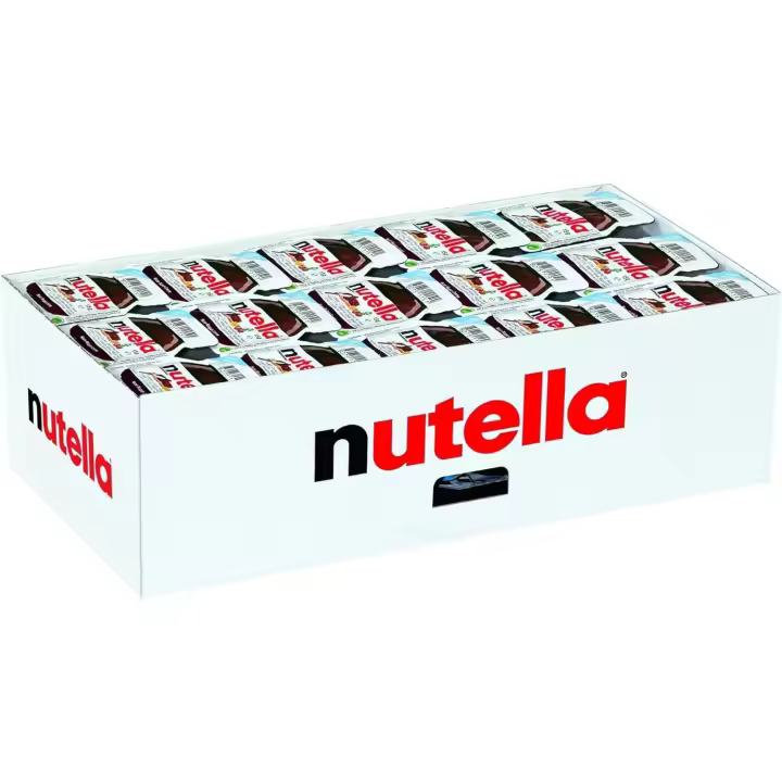 Deliex delicias de Extremadura. Caja 120 Nutella pequeñas porciones de 15 gr. Monodosis crema de avellanas y chocolate para untar - 1