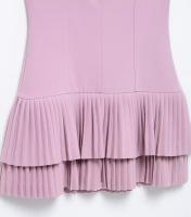 Vestido Mini Plegado TRAF 2025 Para Mujer Jumpsuit Sin Espalda Con Tirantes Playa Sexy Y Club Polyester Cierre De Cremallera - details 7