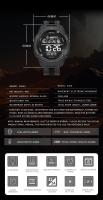 Reloj Digital SMAEL 8105 Deportivo LED Reloj De Pulsera Hombre 50m Impermeable Con Función De Parada El Tiempo Luz Retroiluminada Resistente Al Choque Para Hombres - details 3