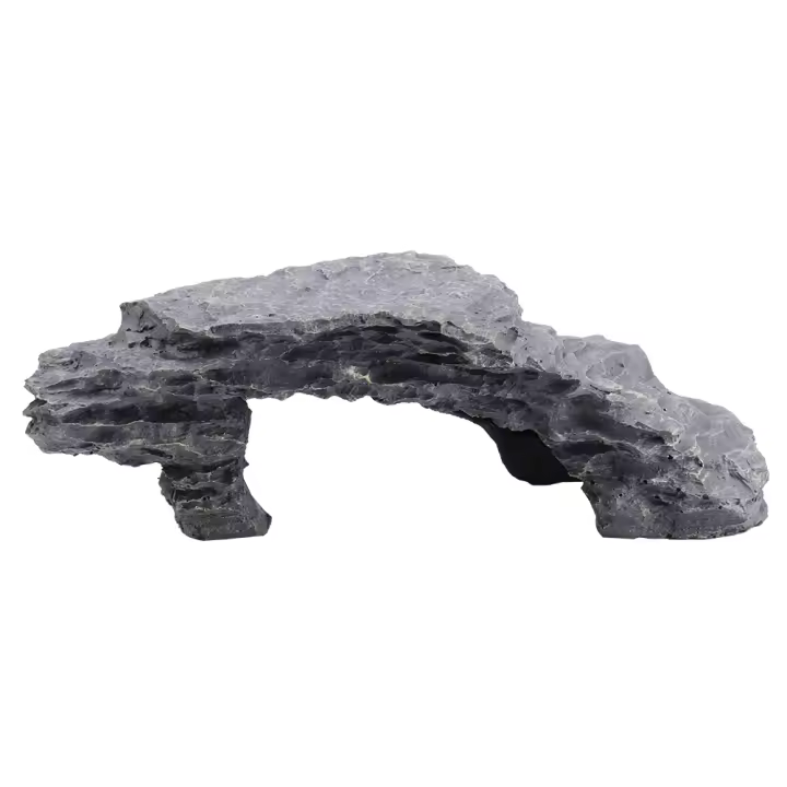 Plataforma De Tortuga Para Acuario Simulación De Cueva De Escondite Decoración Para Reptiles Y Aretes Material De Resina - 1