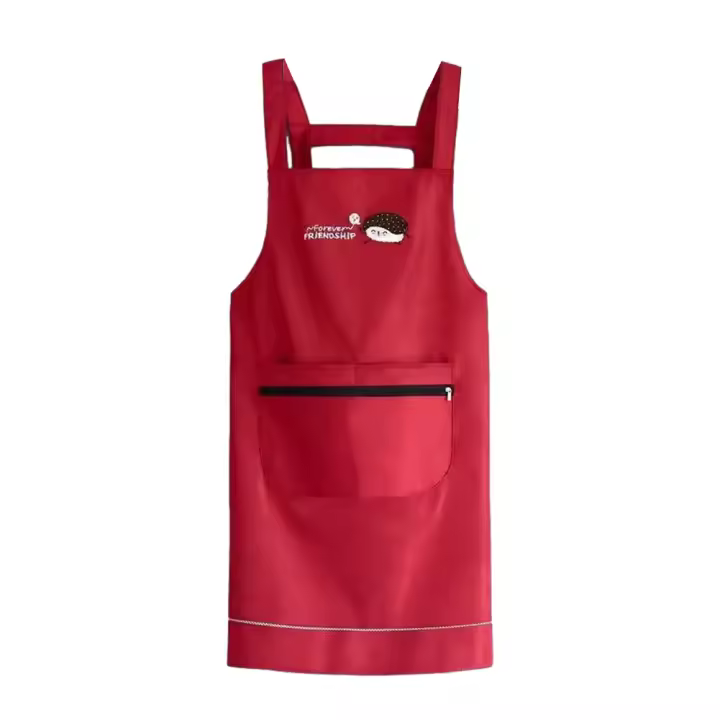 Aguasalo Apron De Cocina Con Bolsillos Y Cierre De Cremallera Fabrica De No-Velcro Uso Para Limpieza Y Cocina Sin Mangas - 1