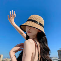 Sombrero De Pescador De Paja Panamá Para Mujer Protección UV Plegable Estilo De Olla De Verano Con Costuras Huecas - details 7