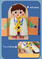 Tablero De Ocupaciones Montessori Para Niños Tablero De Juegos Educativos Tempranos De Madera Para Niños Pequeños Libros Sensory Práctica De Vestir Regalo - details 2
