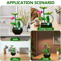 Fuente De Agua Para Mesa USB Con Piedras Naturales Y Luzes LED Fuente De Agua De Escritorio Estilo Zen Moderno Figura De Miniaturas - details 2